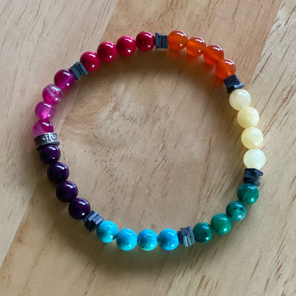 Beautiful beaded 🌈 rainbow multicolor bracelet